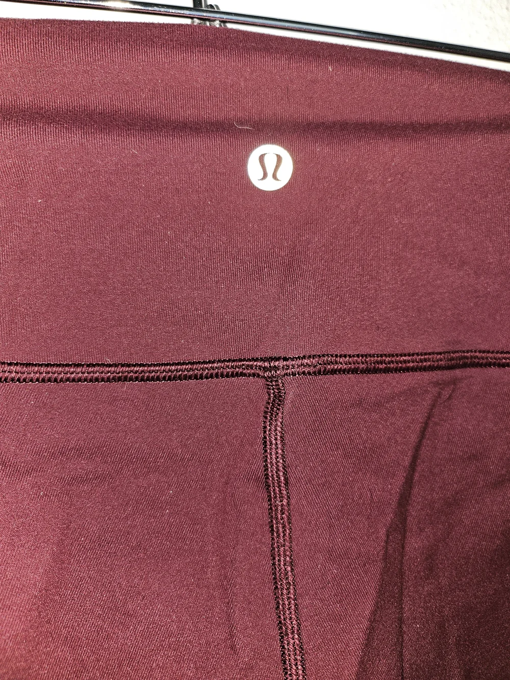 lululemon athletica Burgundy Womans Leggings with Side Logo